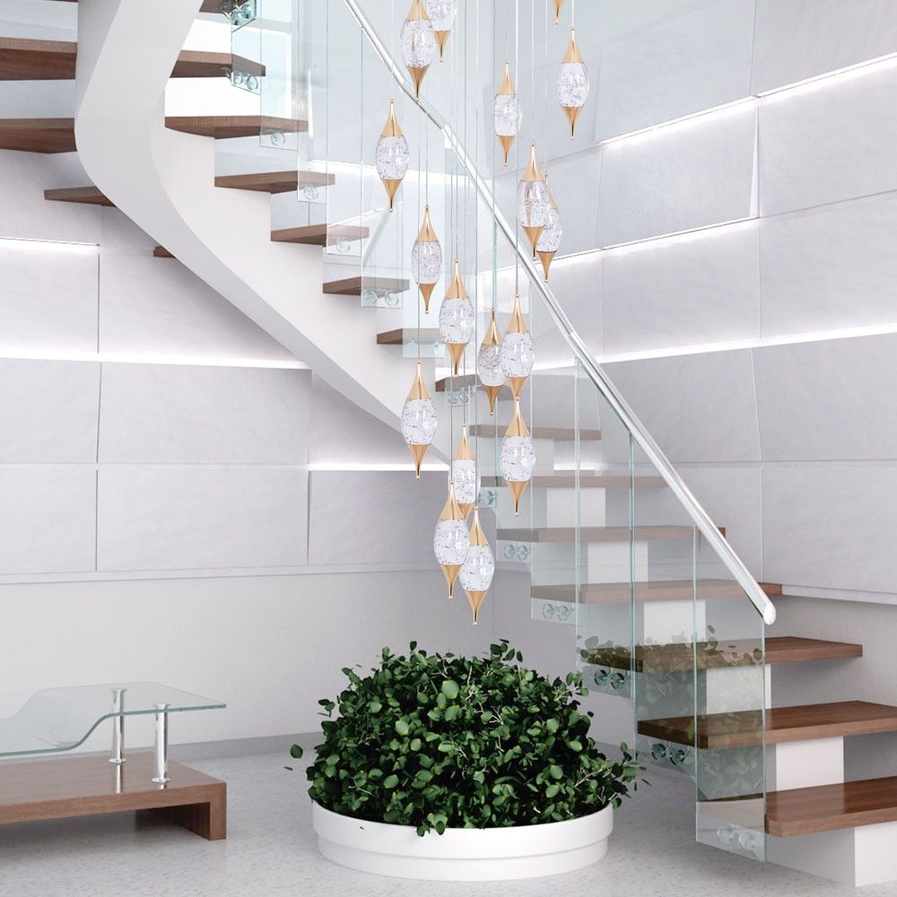 Подвесная люстра 60*60*260 см, LED 100W, 4000K, Золото MODELUX ML.88986.25 GD