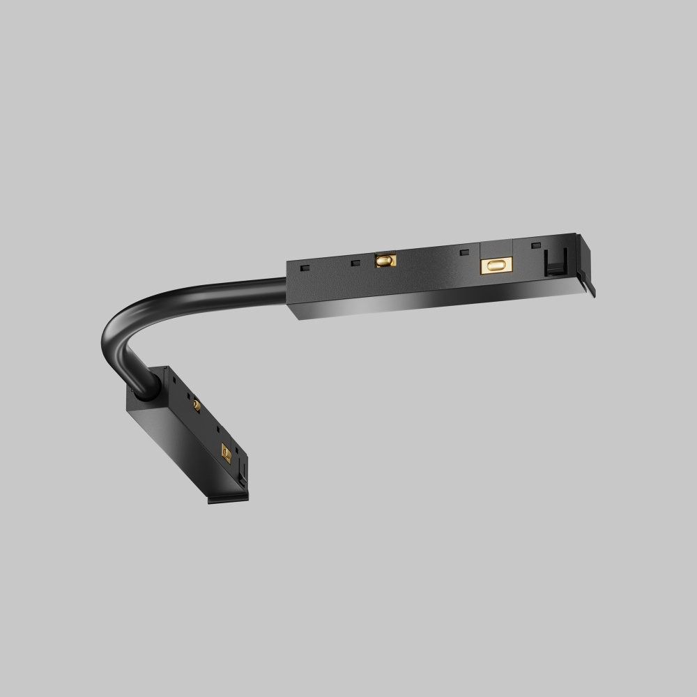 Коннектор питания шарнирный Exility X, черный 24*1*1 см, Maytoni Technical  TRA239CS-42B, Черный