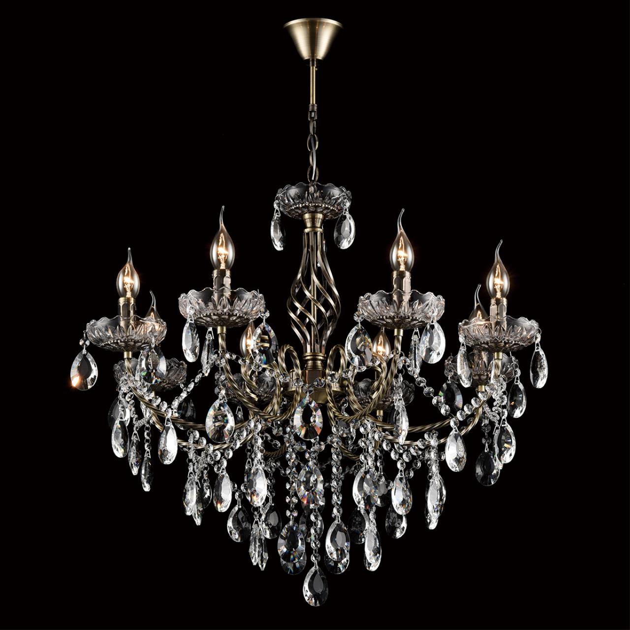 Люстра 72*103 см, 8*E14 Lumion Linn 8190/8 античная латунь