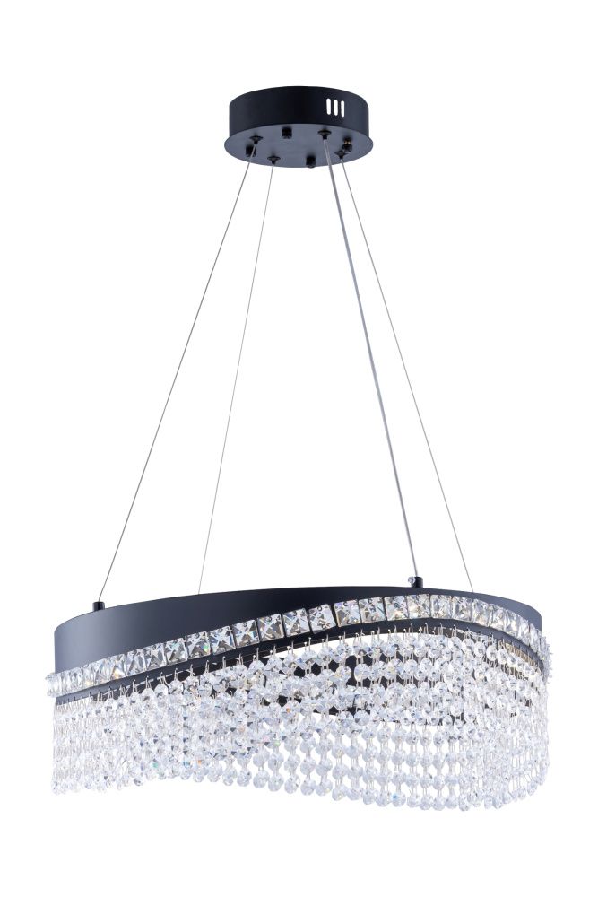 P7027/D500 BK Люстра (RL) 102W 3000-6000K*LED, Ø500 x H170 (1370), Rilon BK (Черный)