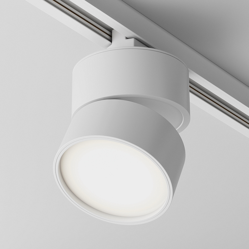 Трековый светильник *11 см, LED, 12W, 3000K, Maytoni ONDA TR007-1-12W3K-W-1, Белый