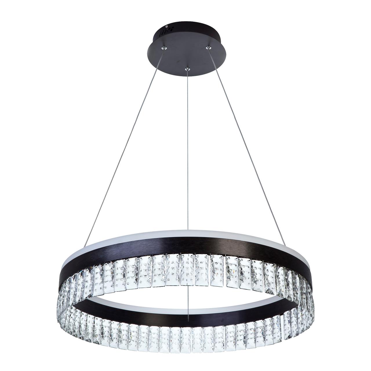 Подвесной cветильник 40*40*100 см, LED 70W, 3300 / 5000К, Черный LED4U L1090-400