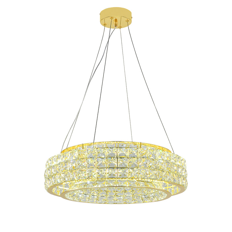 Подвесная люстра 50 см, 103W, 3000-6000K, Indigo Valore 12044/A/1P Gold V000098L, золото, 12044/A/1P Gold