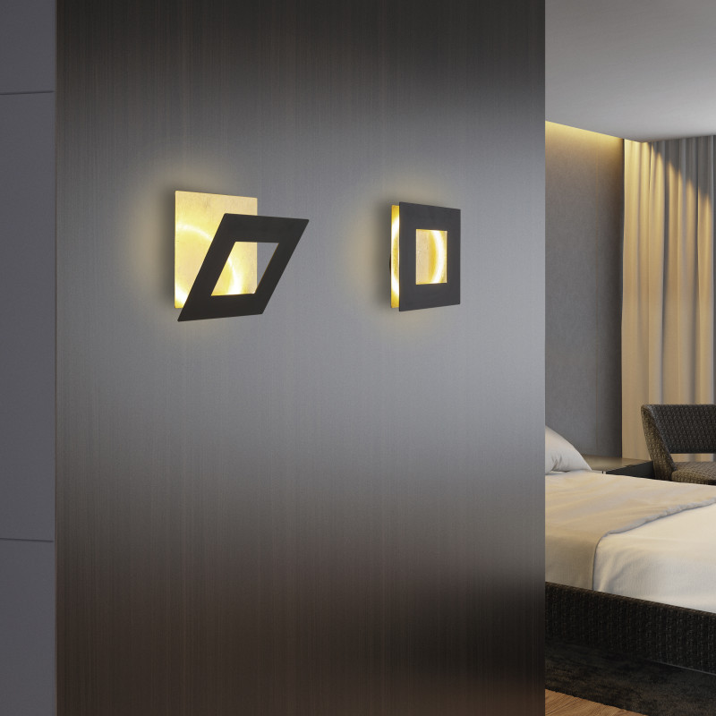 Бра 22*6,3*22 см, LED *  24W, 3000К Mantra Dalia 8120, черный