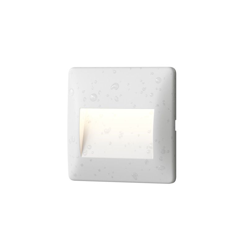 Подсветка ступеней лестницы 8,5*2,7*8,5- см, *LED*2.5W, 3000K, Denkirs Helm DK1210-WH, белый полимер