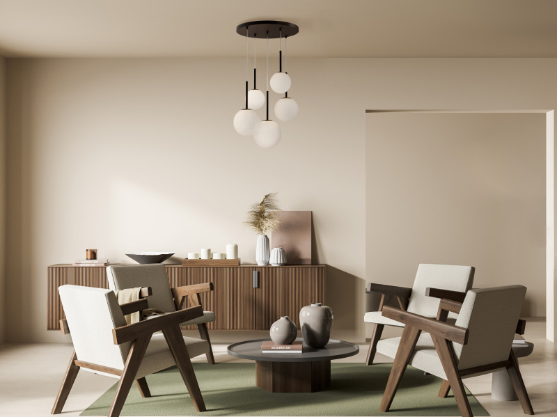 Светильник 58 см, Maytoni Basic form MOD321PL-05B, черный