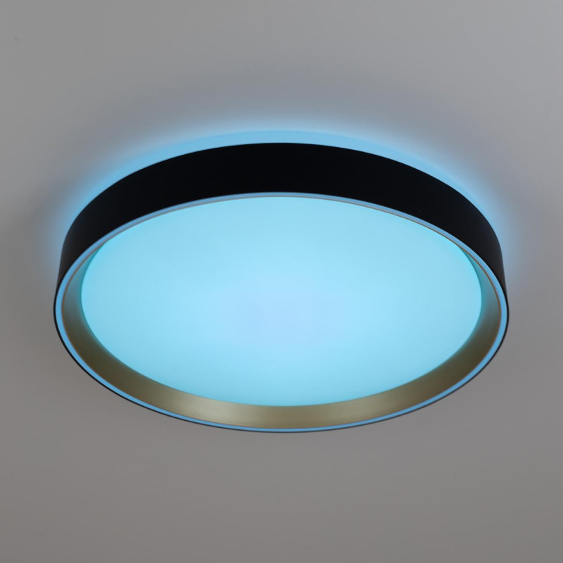 Светильник 40 см, 48W, 3000-5000K с пультом Citilux CL751351G BOSS Черный+Золото LED