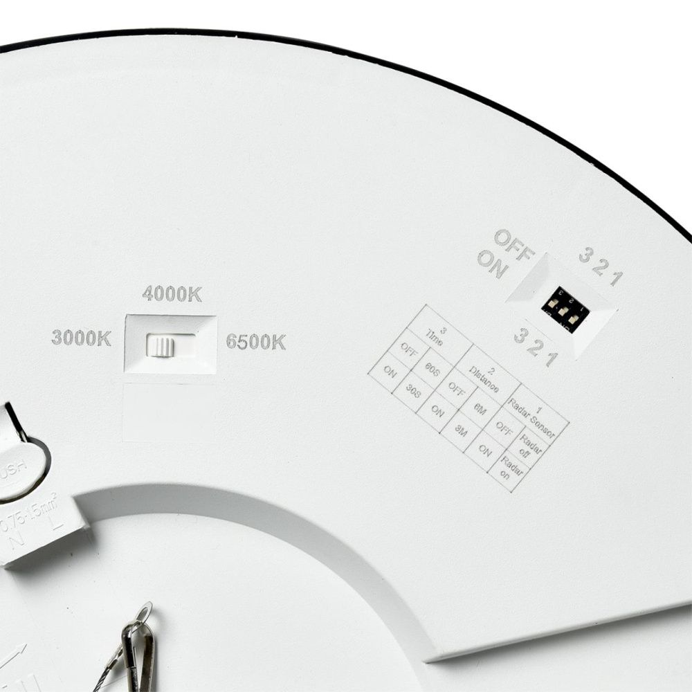 Светильник потолочный *30*1,7- см, 1*LED*24W, 3000/4000/6500K, Sonex Nebula Black SON7788/24L, белый