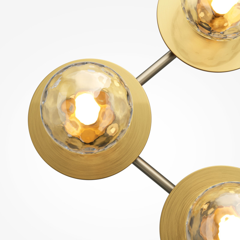 Бра 24,5*11,5*33 см, LED, 3000К, Maytoni Ambre MOD331WL-L6BS3K латунный