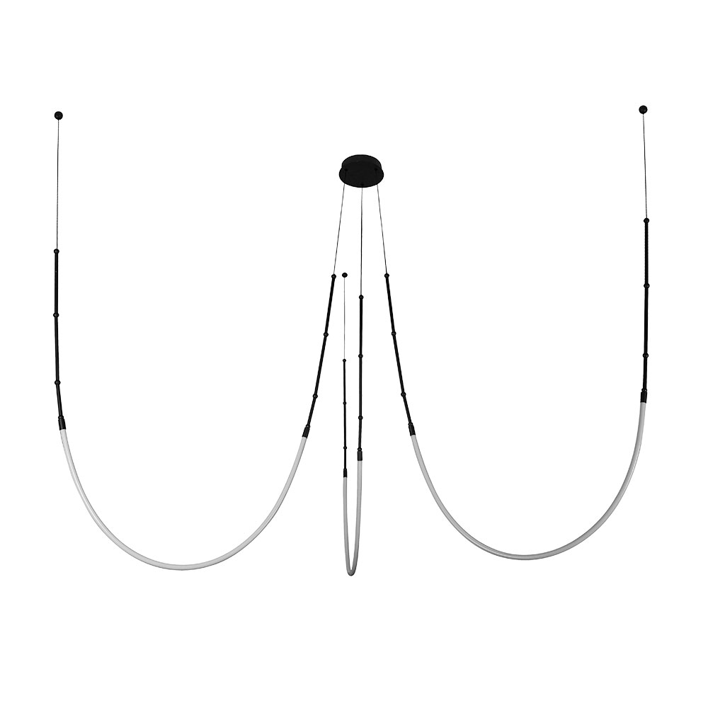 Подвесной светильник 280*100 см, 1*LED, 35W, 3000K Arte Lamp Klimt A2850SP-38BK, Черный