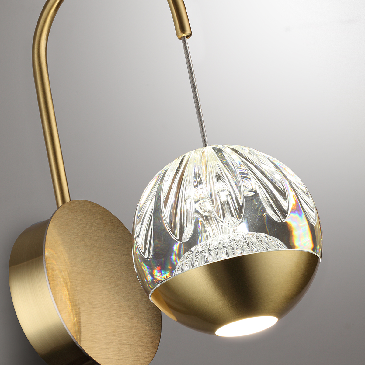 Светильник 26 см, 5W, 300Лм, Odeon Light 5101/5WL, латунь