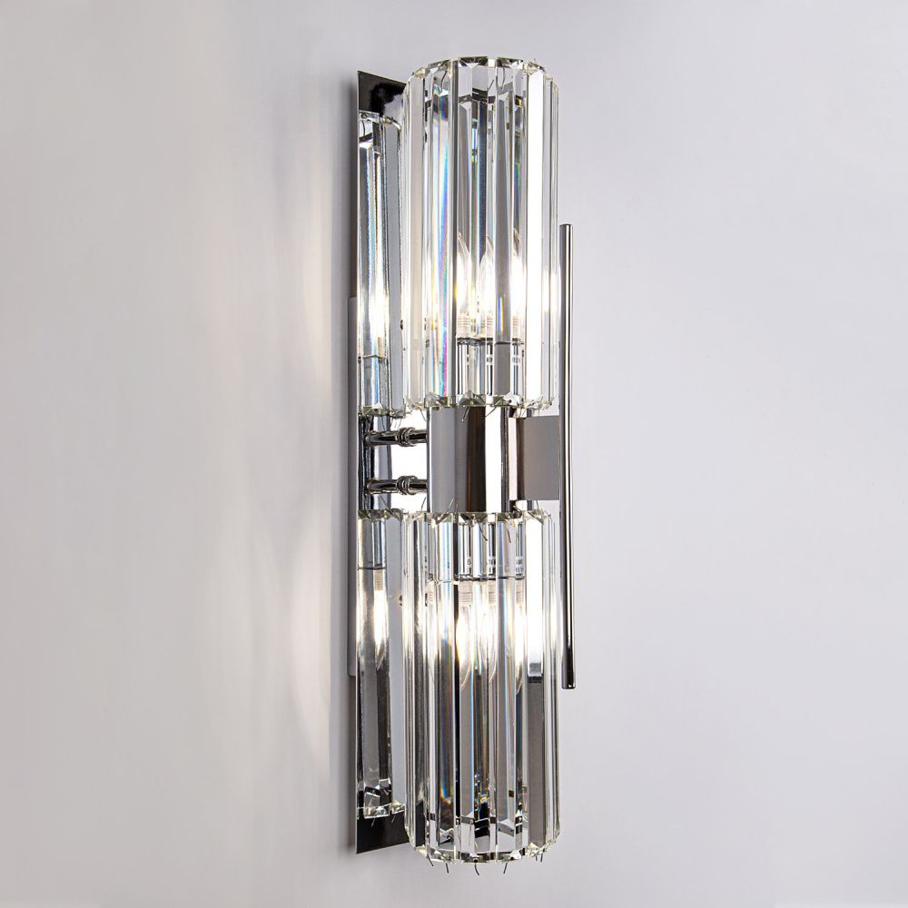 Бра 10*20*60 см, Е14 2x40W, Хром MODELUX ML.524.02 CR