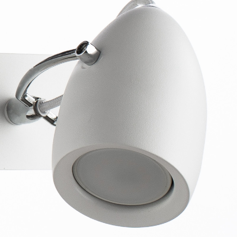 Спот Arte Lamp Atlantis A4004AP-2WH, белый/хром