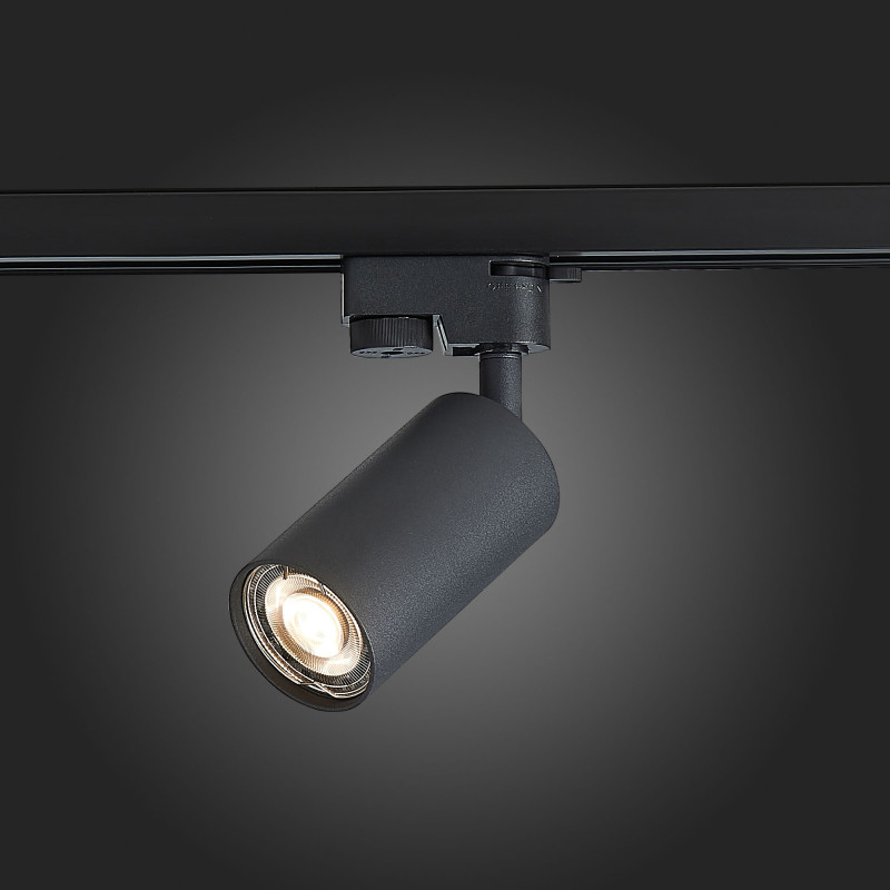 Трековый светильник 10*5 см, 50W, ST LUCE ST300.406.01 Матовый черный