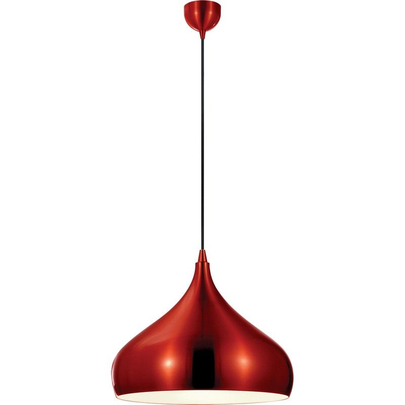 Светильник подвесной Lussole LOFT LSP-9656 красный Е27 диаметр 24 см