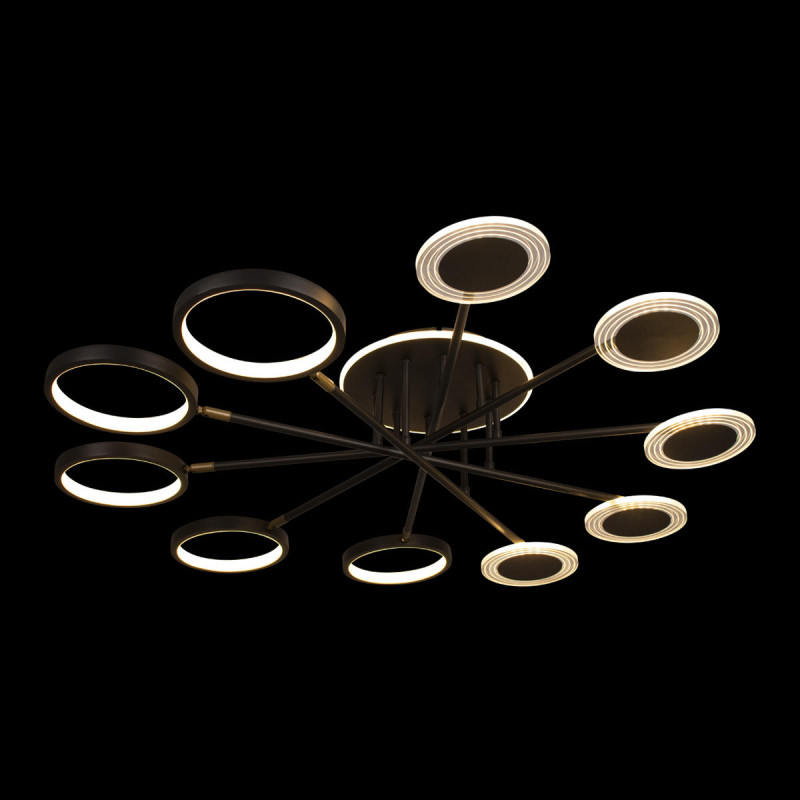Светильник 102* см, 11*LED*65W, 3000К Loft It 10164M Black Megan, Черный