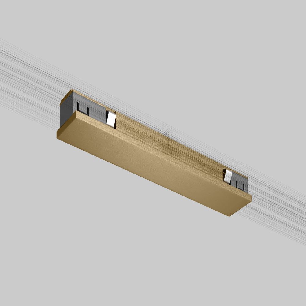 Brass Line Прямой коннектор (латунь) 85008/00, 12*2*см, Elektrostandard Line Magnetic 85008/00, латунь