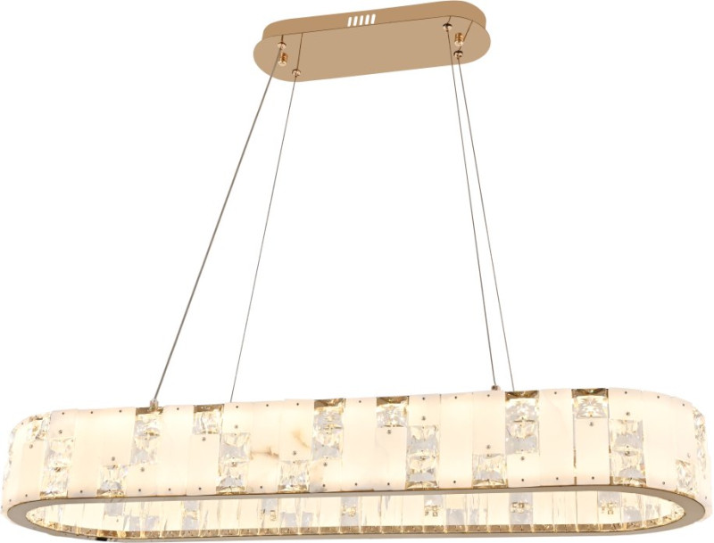 Подвесная люстра 98*30*150 см,  LED, 80W, 3000-6000K, Stilfort Cerruti 4015/03/10PL бронзовый