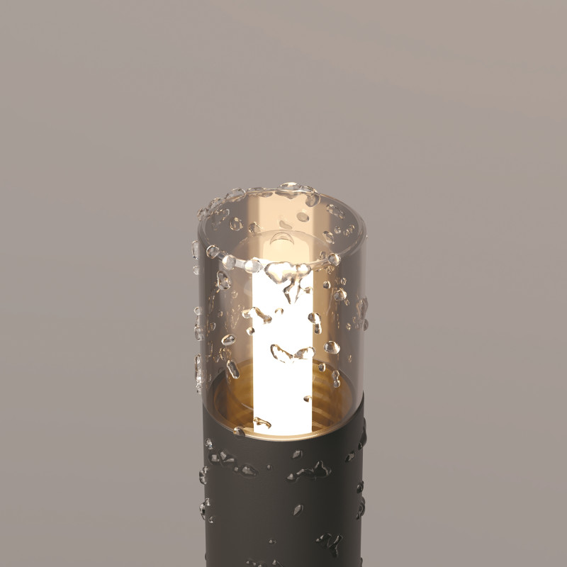 Грунтовый светильник 4*37 см, 1*G9, 20W, Maytoni Glide O437FL-01GF серый