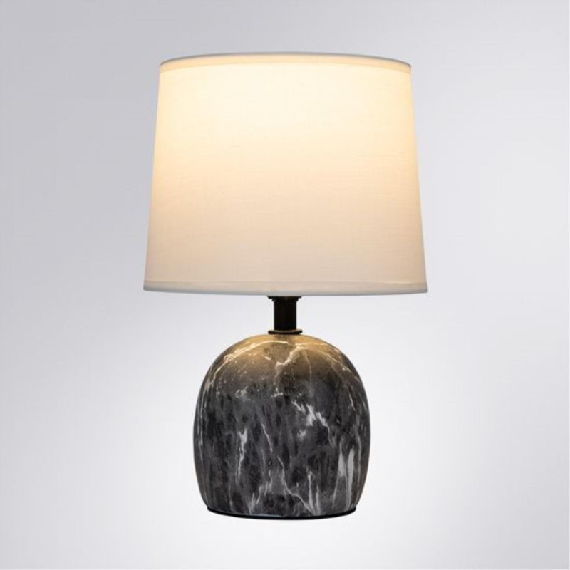 Настольная лампа 25 см, Arte Lamp TITAWIN A5022LT-1GY, серый-керамика