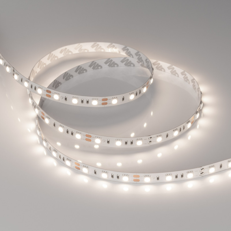 Лента RT-B60-10mm 12V Day4000 (14.4 W/m, IP20, 5060, 5m) (Arlight, Открытый) 012338(2). Цена указана за 5 метров. Продается кратно 5 метрам.