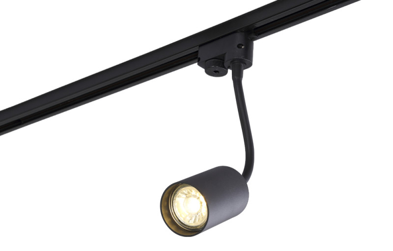 Трековый светильник однофазный 6 см Crystal Lux CLT 0.31 012 BL Черный