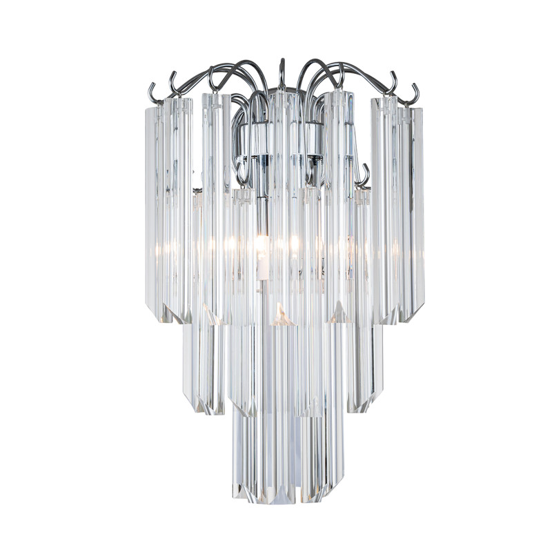 Бра 28*19*44,5 см, 2*G9*40W, Indigo Crystal V000424, хром, 12035/2W Chrome