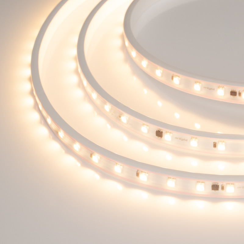 Лента герметичная ARL-PV-B54-15.5mm 230V Warm2700 (8 W/m, IP65, 5060, 50m), Arlight 027059(2). Цена указана за 50 метров. Продается кратно 50 метрам.