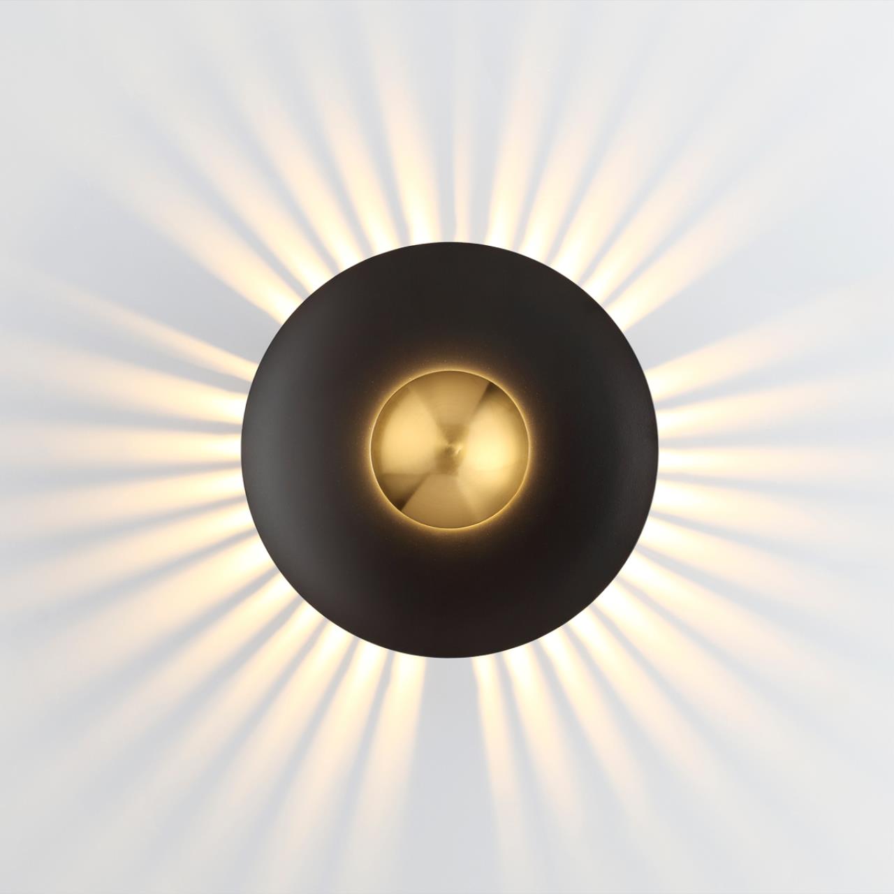 Бра 28 см, 13W, 3000K Odeon Light Adamas 4223/13WL черный-золото