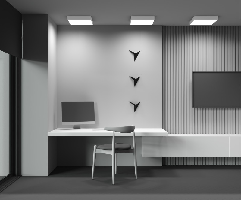 Светильник 40 см, 45W, 3000K, Maytoni Zon C032CL-45W3K-SQ-W, белый