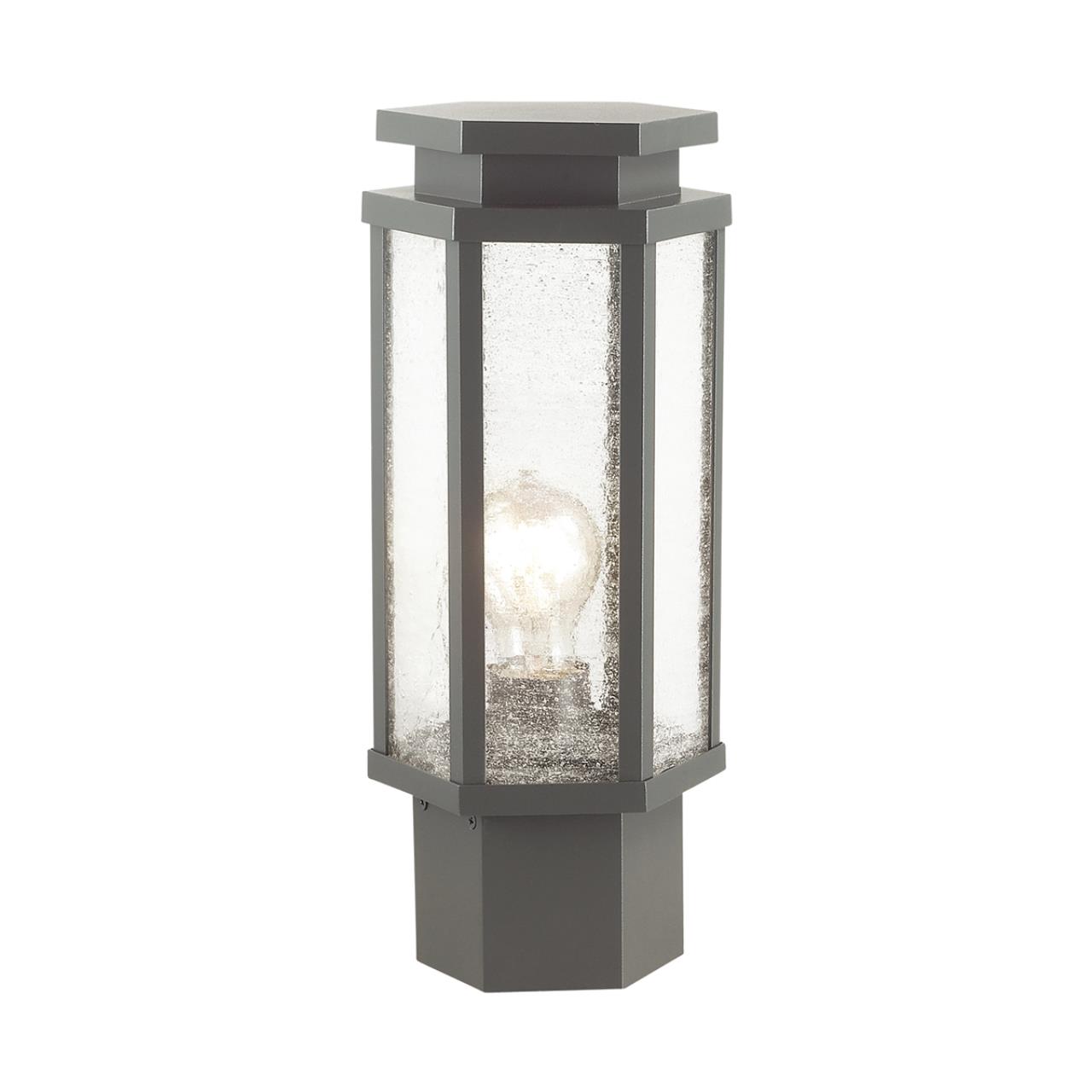 Уличный светильник 35 см Odeon Light Gino 4048/1B темно-серый/белый