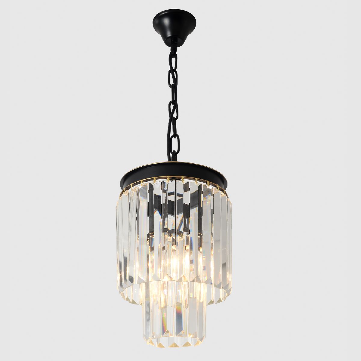 Подвесной светильник 21 см, Crystal Lux MAXIME SP1 BLACK, черный