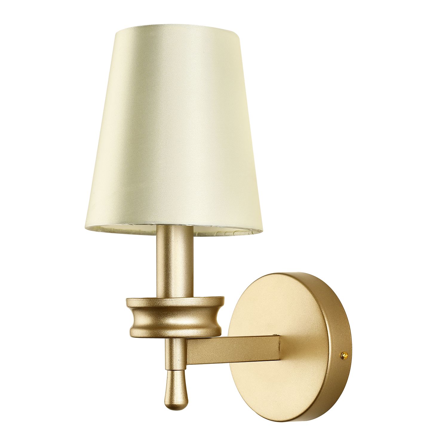 Бра F-Promo Hefestos 2945-1W, D190*W135*H290, матового золота, плафон из бежевой ткани