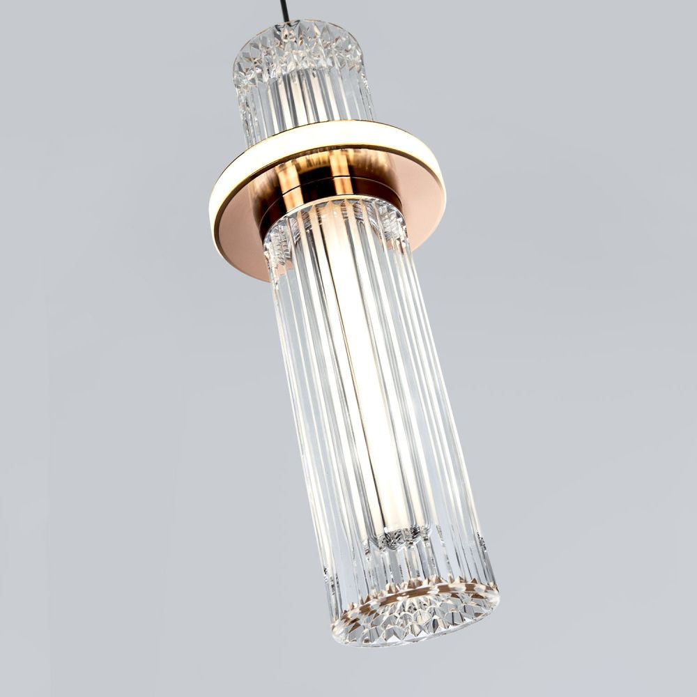 Подвесной светильник 21*21*105 см, LED 35W, 4000K, Золото MODELUX ML.3316.3