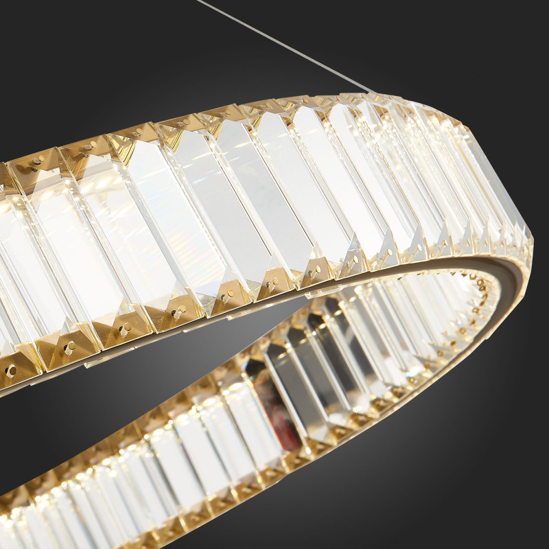 Люстра подвесная 102 см, 68W 4000K ST LUCE TIVOLI SL1622.313.01 Латунь