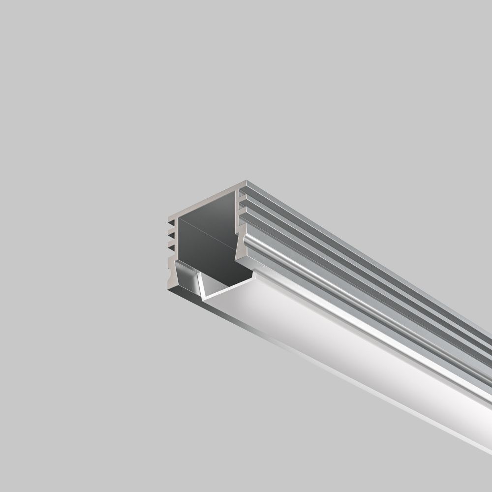 Алюминиевый профиль накладной 16x12 (Серебро, 2 м), ALM-005-S-2M 631012 Maytoni