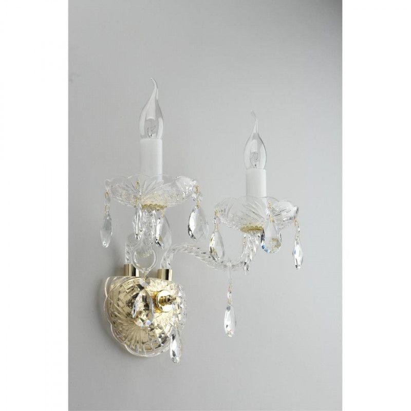 Бра 20*30*30 см, 2*E14, 60W, Aployt Anula APL.810.01.02, золотой