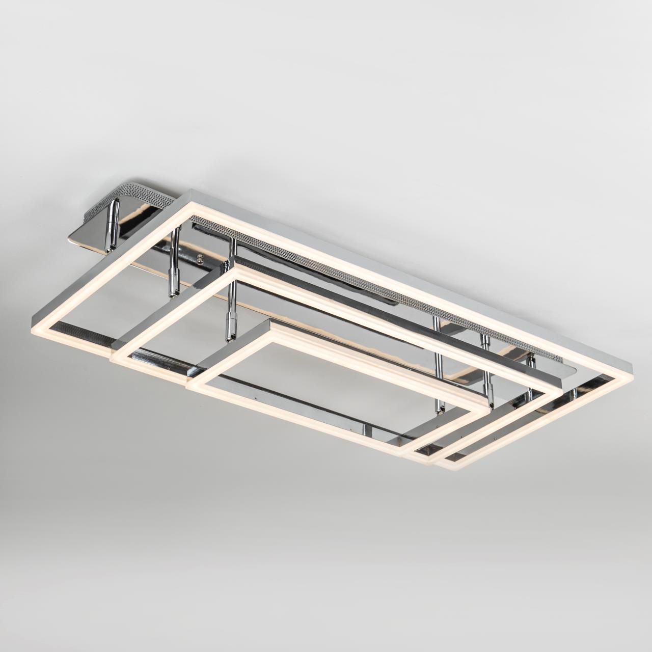 Светильник 80*40*20 см, LED 220W, 3000 / 6000K, Хром LED4U L11001-3CL CR