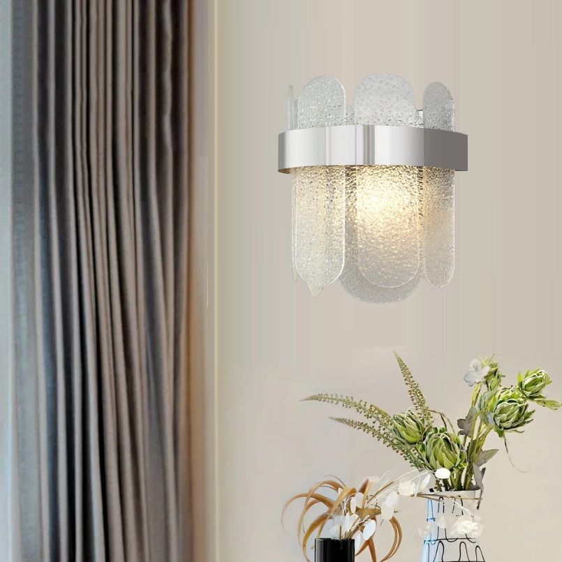 Светильник ElegantLight MD.7120 СHROME/ХРОМ  D210/H280/2/E14/40W PETAL DZN22-05 (1 из 2 в коробке)