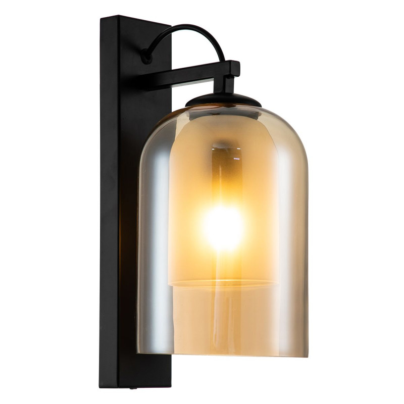 Настенный светильник 150*210*340 мм, 1*Е27 черный Indigo Coffee V000313, 11013/1W Amber
