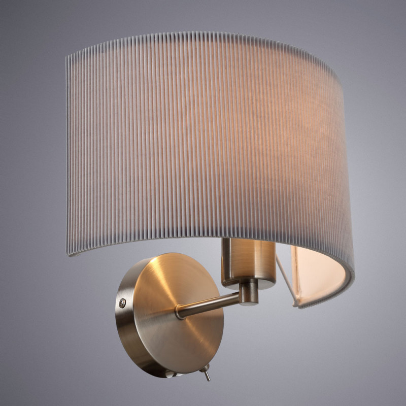 Настенное бра Arte Lamp Mallorca A1021AP-1SS, матовый никель