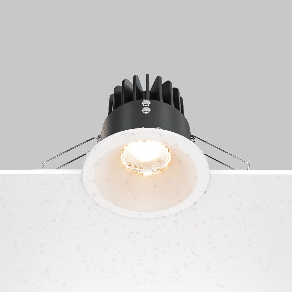 Встраиваемый светильник  DL034-01-12W2.7K-W **-8,5 см, *LED*12W, 2700K, Maytoni technical Zoom DL034-01-12W2.7K-W, Белый