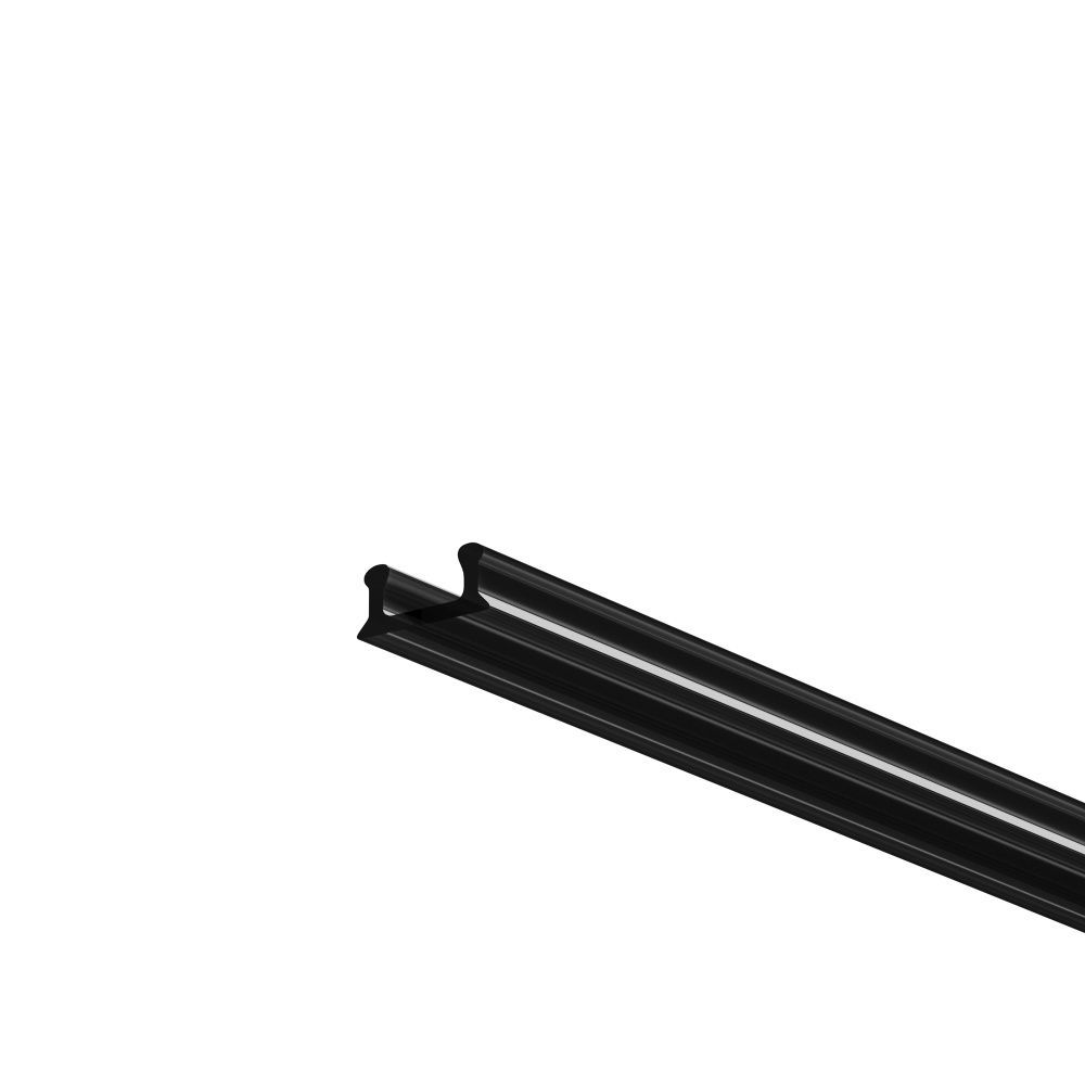 Рассеиватель для профиля 08×09 (Чёрный, 2 м), ALM-0809-B-DF-2M 642018, 200*1*0 см, Maytoni Led Strip 642018, Черный