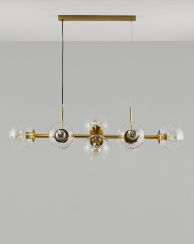 Подвесная люстра 110*100*110 см, E27 480 W, Moderli Long V2170-P Латунь