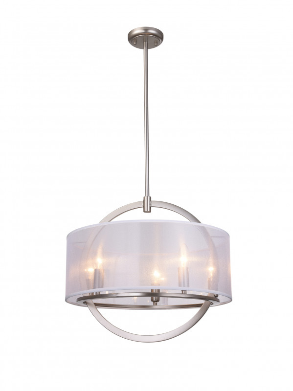 Подвесная люстра  50*149 см, 5*E14 сатин никель Vele Luce Effe VL4135L05