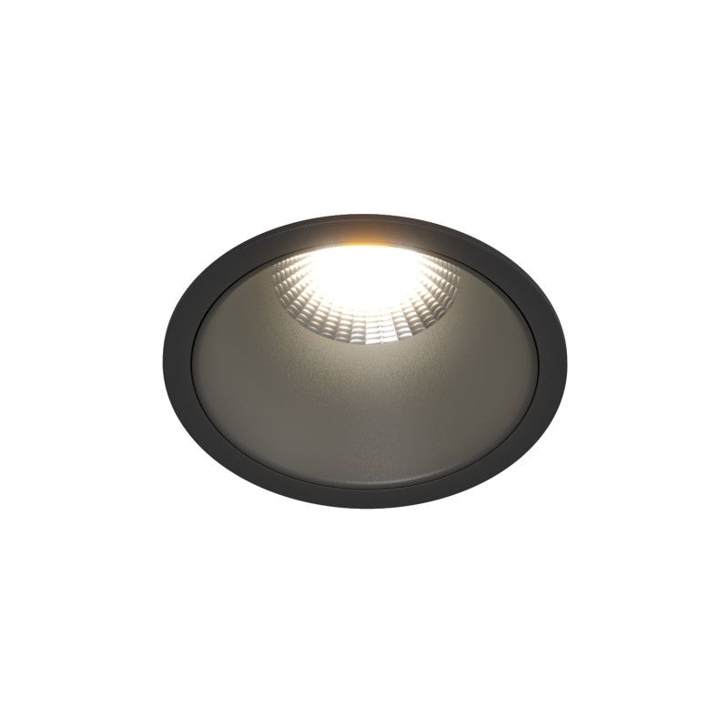 Светильник встраиваемый 7,4*7,4*6,8 см, вр 6,5 см, *LED*7W, 3000K, Denkirs Grena DK4400-BK, черный