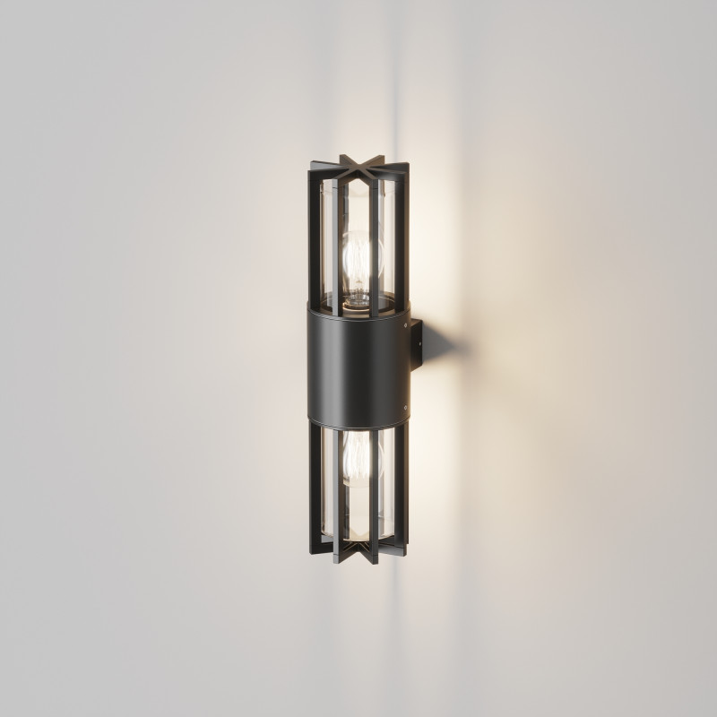 Светильник настенный 46*12*15,5 см, 2*E27, 30W, Maytoni BARREL O453WL-02GF серый