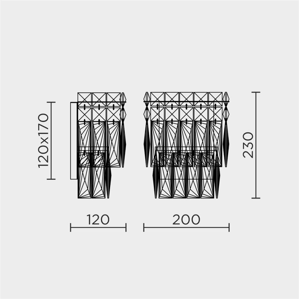 Настенный светильник MODELUX ML.7084.230 GD