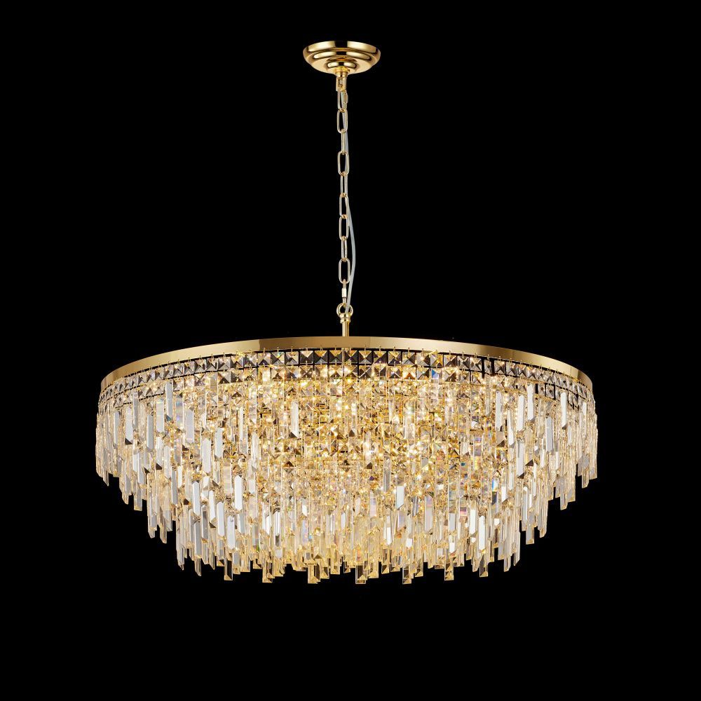 Люстра Ø1000 x H350 (785), мм, 24*40W(960W), H GOLD (Золото) NewRgy F7-ф1000*H350(785) H GOLD