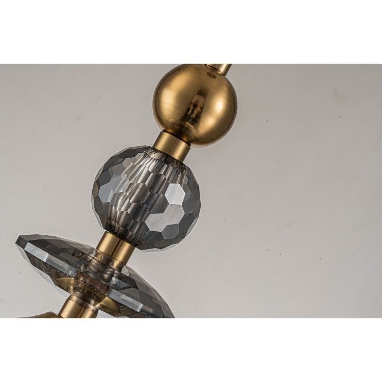 Подвесной светильник 20-100 см, 1*LED*4W, 3000K, Belfast Herbison A1933-C-A3 GR GL, Черный